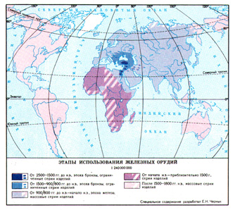 этапы использования железных орудий