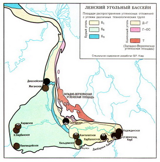 Где находится ленский угольный бассейн