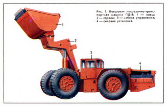 Ковшовая погрузочно-транспортная машина ПД-8